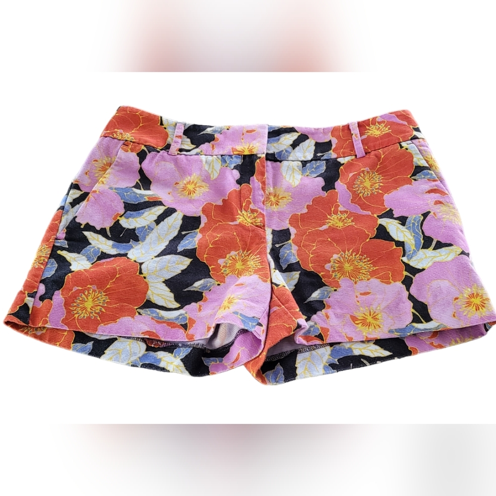 Ann Taylor LOFT 100% cotton floral / tropical shorts. Size 2